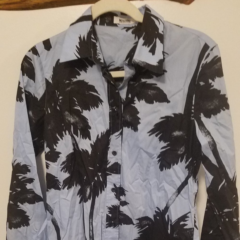 Moschino CheapandChic Palm Tree Button Down Shirt